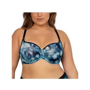 Curvy Couture Women's Tulip‎ Smoothing Plus Size Push Up T shirt Bra 42DD